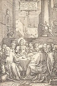 Den sidste nadver by Hendrick Goltzius