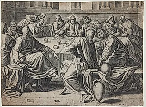 Den sidste nadver by Philips Galle