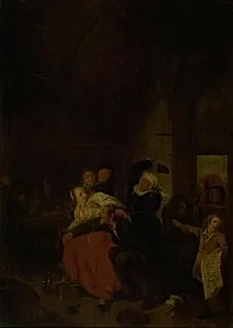 Den skinsyge kone by Jan Miense Molenaer