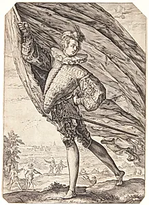 Den store fanebærer by Hendrick Goltzius