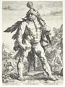 Den Store Herkules by Hendrick Goltzius