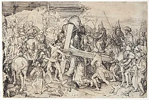 Den store korsvandring by Martin Schongauer