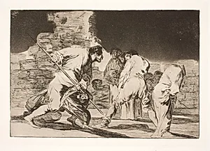 Den tåbelige vrede (Det er utroligt - og vi blev skabt af Gud) by Francisco de Goya