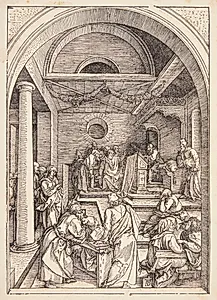 Den tolvårige Kristus i templet by Albrecht Dürer