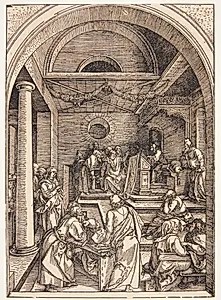 Den tolvårige Kristus i Templet by Albrecht Dürer