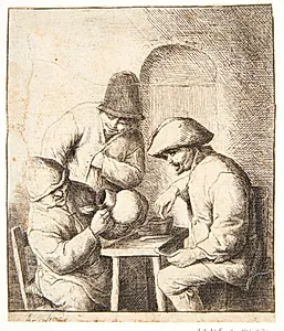 Den tomme kande by Adriaen van Ostade