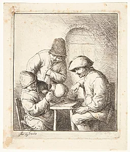 Den tomme kande by Adriaen van Ostade