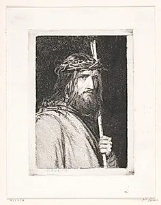 Den tornekronede Kristus by Carl Bloch