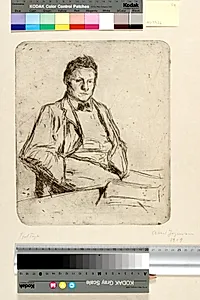 Den unge mand med silhuetten (Der junge Mann mit der Silhouette) by Daniel Nikolaus Chodowiecki