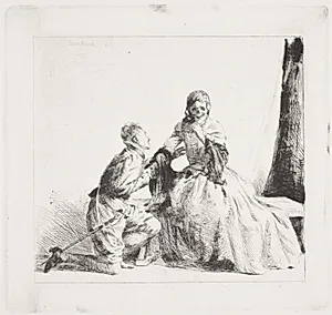 Den unge mand og Døden by Carl Bloch