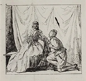 Den unge mand og Døden by Carl Bloch