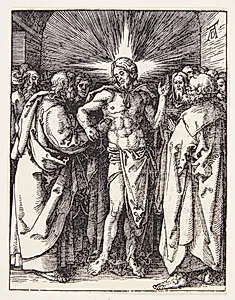 Den vantro Thomas by Albrecht Dürer