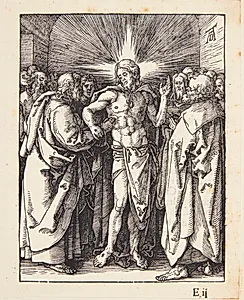 Den vantro Thomas by Albrecht Dürer
