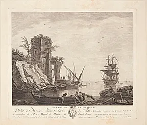 Départ de la chaloupe by Anne Philiberte Coulet