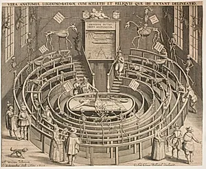 Det anatomiske teater i Leiden by Willem Isaaksz Swanenburgh