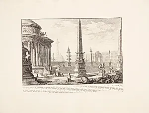 Det antikke Capitol med adgang ad trappen på de godt hundrede trin by Giovanni Battista Piranesi