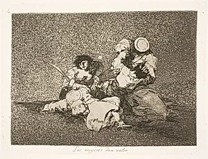 Det er kvinderne, der giver mod (4) by Francisco de Goya