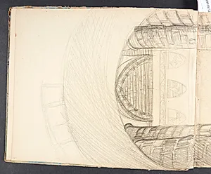 Det indre af Bjernede Kirke by Agnes Slott-Møller