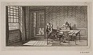 Det indre af en stue by J.F. Clemens