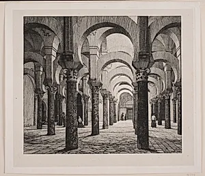 Det indre af Moské i Córdoba by Heinrich Hansen