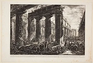 Det indre af Neptun-templet [...] by Giovanni Battista Piranesi