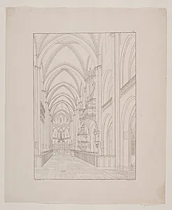 Det indre af Roskilde Domkirke by Georg Hoffmann