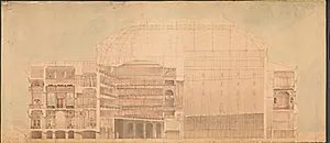 Det Kgl. Teater 1874. Længdesnit