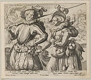 Det koleriske temperament by Pieter de Jode (I)