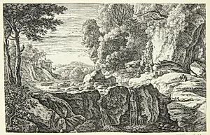 Det lille vandfald by Herman van Swanevelt