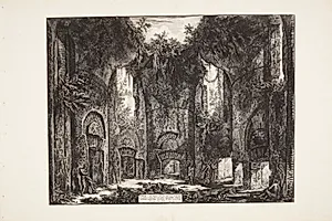 Det såkaldte Accademia ved Hadrians Villa i Tivoli by Giovanni Battista Piranesi
