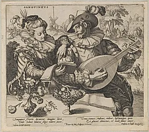 Det sangvinske temperament by Pieter de Jode (I)