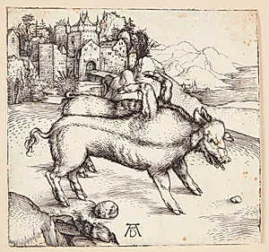 Det vanskabte svin by Albrecht Dürer