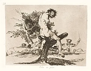 Dette er værre (37) by Francisco de Goya