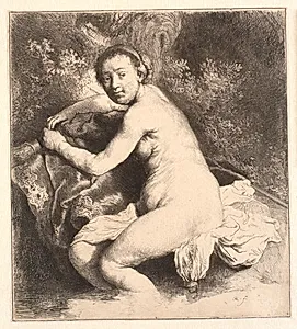 Diana i badet by Rembrandt van Rijn