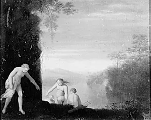 Diana med følge by Cornelis van Poelenburch