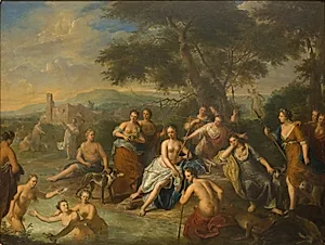 Diana med sine nymfer by Gerard Hoet I