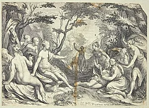 Diana og Callisto by Jan Saenredam
