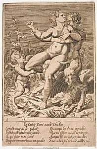 Diana og Pan by Jacques Androuet Ducerceau (I)