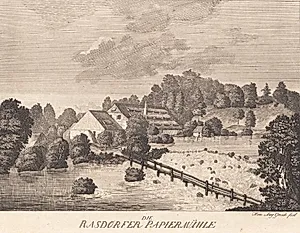 Die Rasdorfer Papiermühle by Heinrich Grosch
