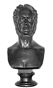 Digteren og politikeren Carl Ploug by H.W. Bissen