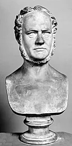 Digteren og politikeren Carl Ploug by H.W. Bissen