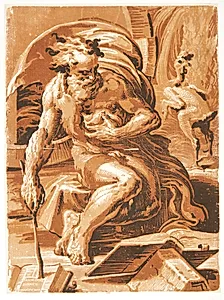 Diogenes by Ugo da Carpi