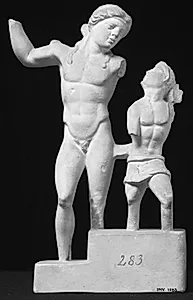 Dionysos og satyr by Ubekendt