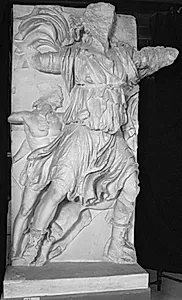Dionysos og to satyrer by Ubekendt