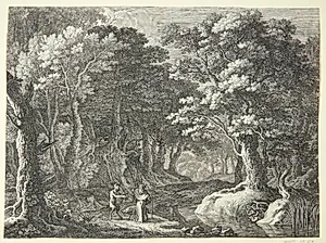Djævlen frister Sankt Antonius by Herman van Swanevelt