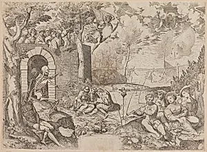 Døden som fuglefænger by Giovanni Paolo Cimerlino