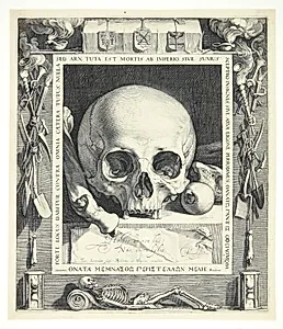 Dødningehoved by Jan Saenredam