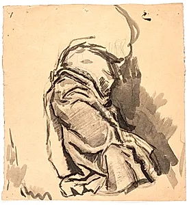 Draperistudie by Oluf Hartmann