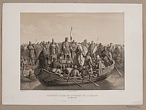 Dronning Dagmars ankomst til Danmark by Adolph Kittendorff