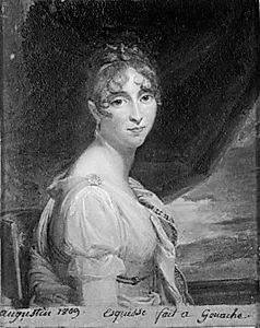 Dronning Hortense af Holland by Jean Baptiste Jacques Augustin